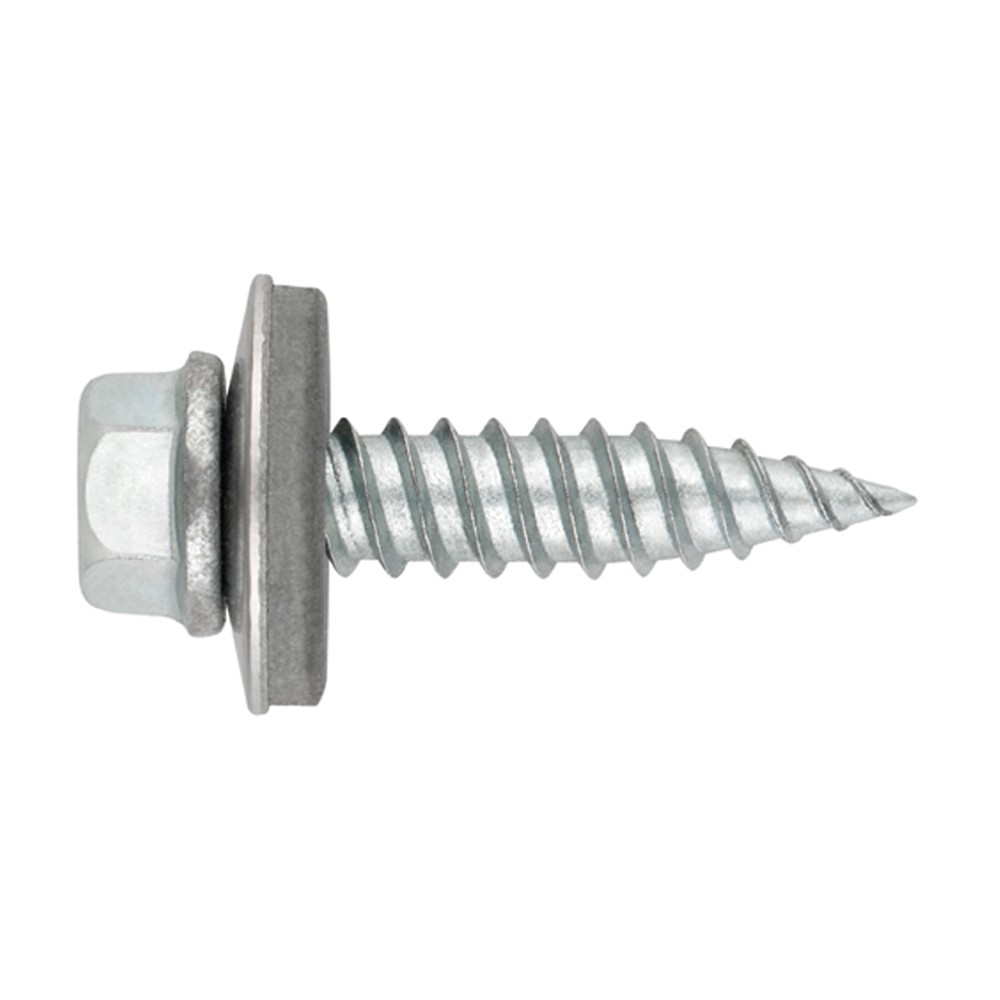 TAC BIMETAL + ARVUL A2 [CP] Accesorios de  fijación directa para la instalación de placas solares. Tornillo de cosido Bimetal + Arandela vulcanizada EPDM-inoxidable A2